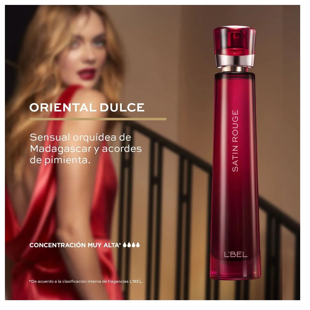 LBEL - Satin ROUGE LBEL Perfume Femenino Alta Concentración 50ml