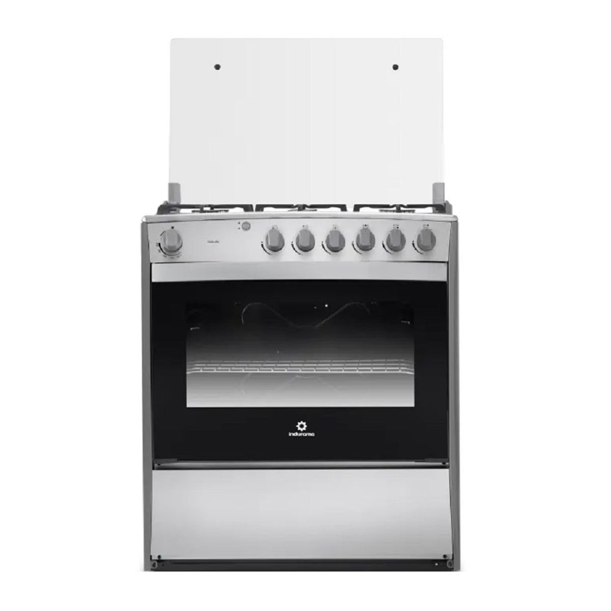 INDURAMA - Cocina Indurama CATALUÑA a Gas de Pie 6 Hornillas Acero