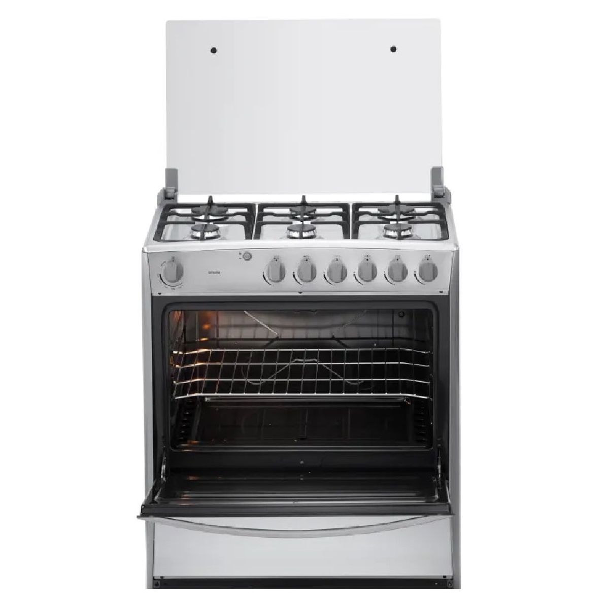 INDURAMA - Cocina Indurama CATALUÑA a Gas de Pie 6 Hornillas Acero