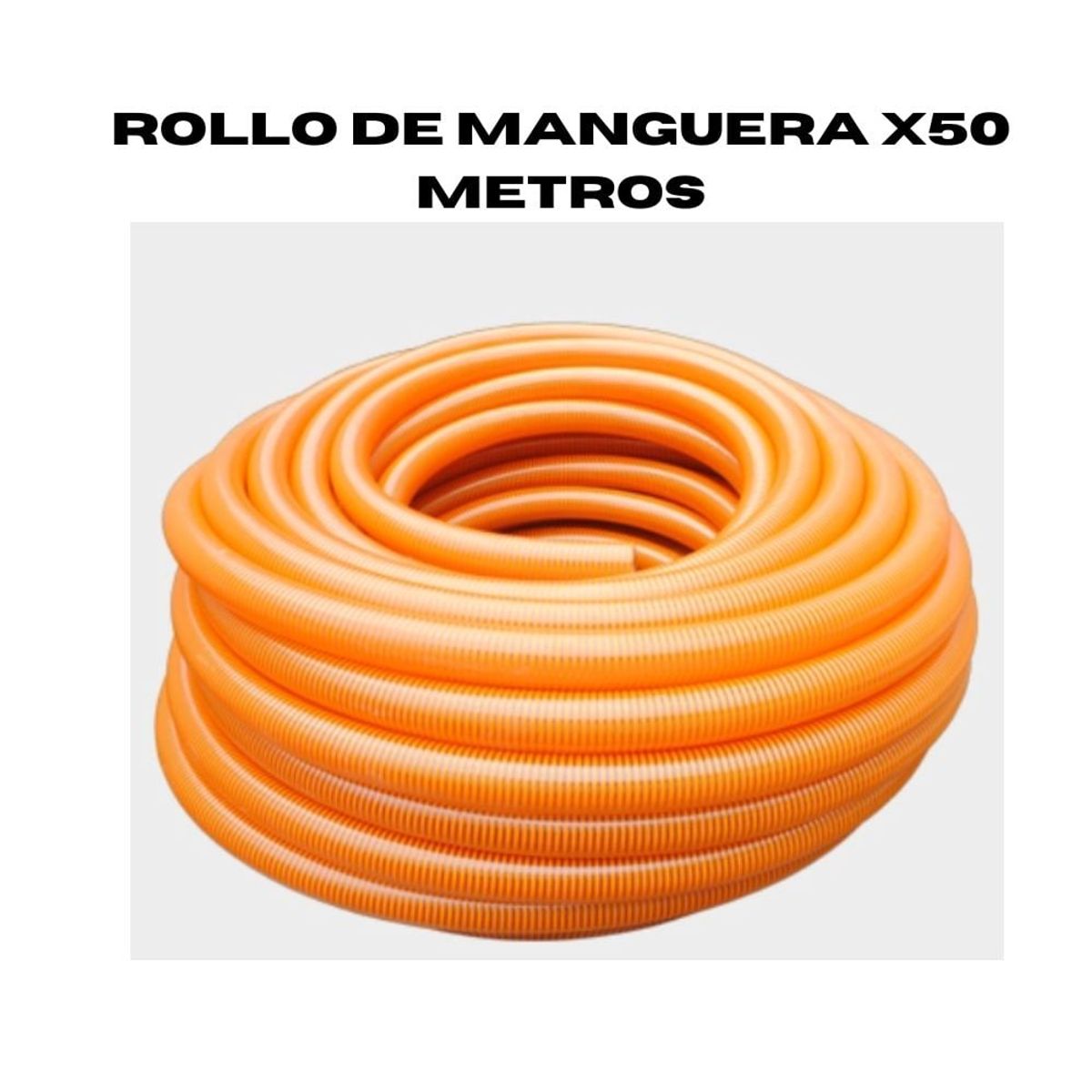 GENERICO - Rollo Manguera PVC de Succión y Descarga 3 pulg x50 metros