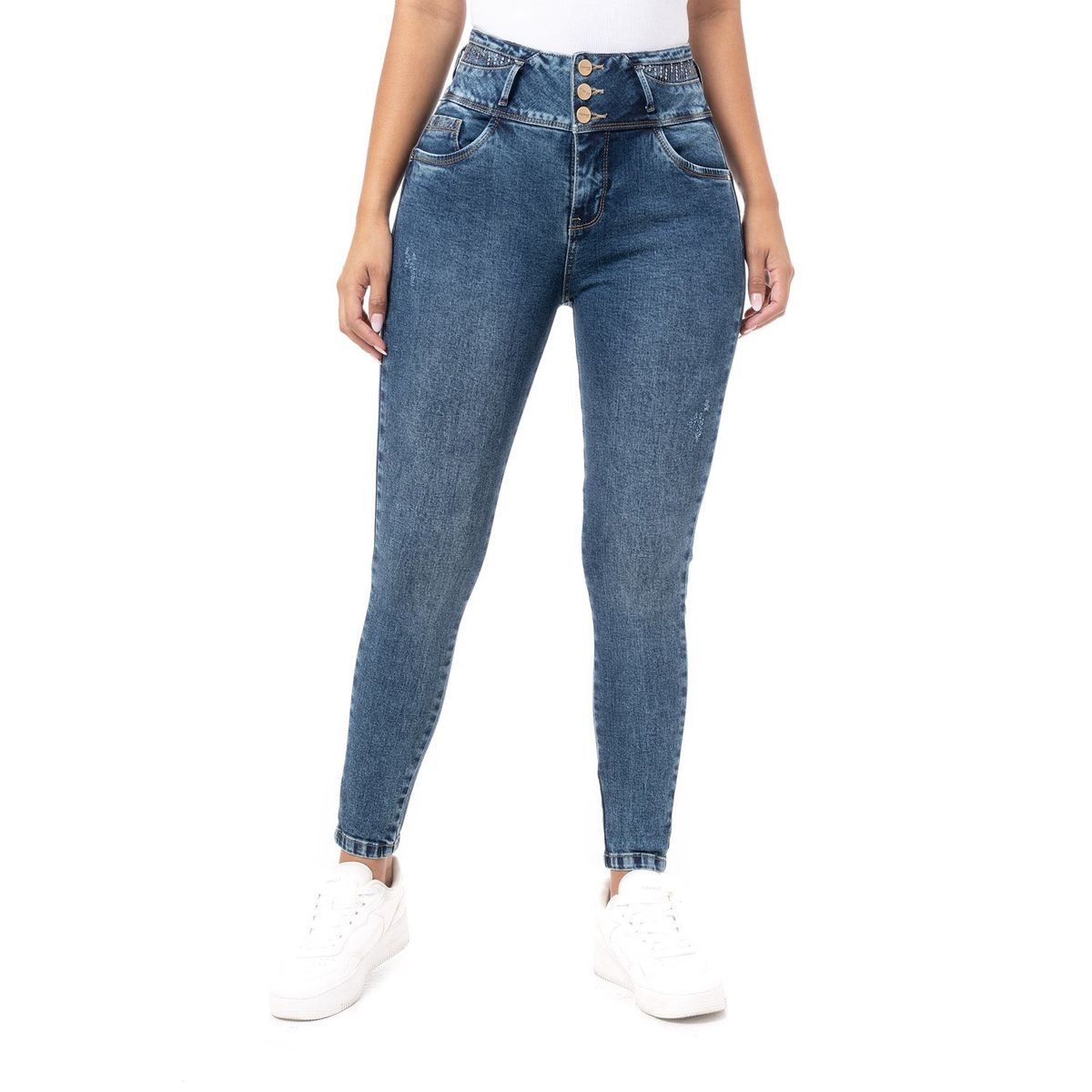 PIONIER - Pantalon Denim Stretch Mujer Tifanih Pionier