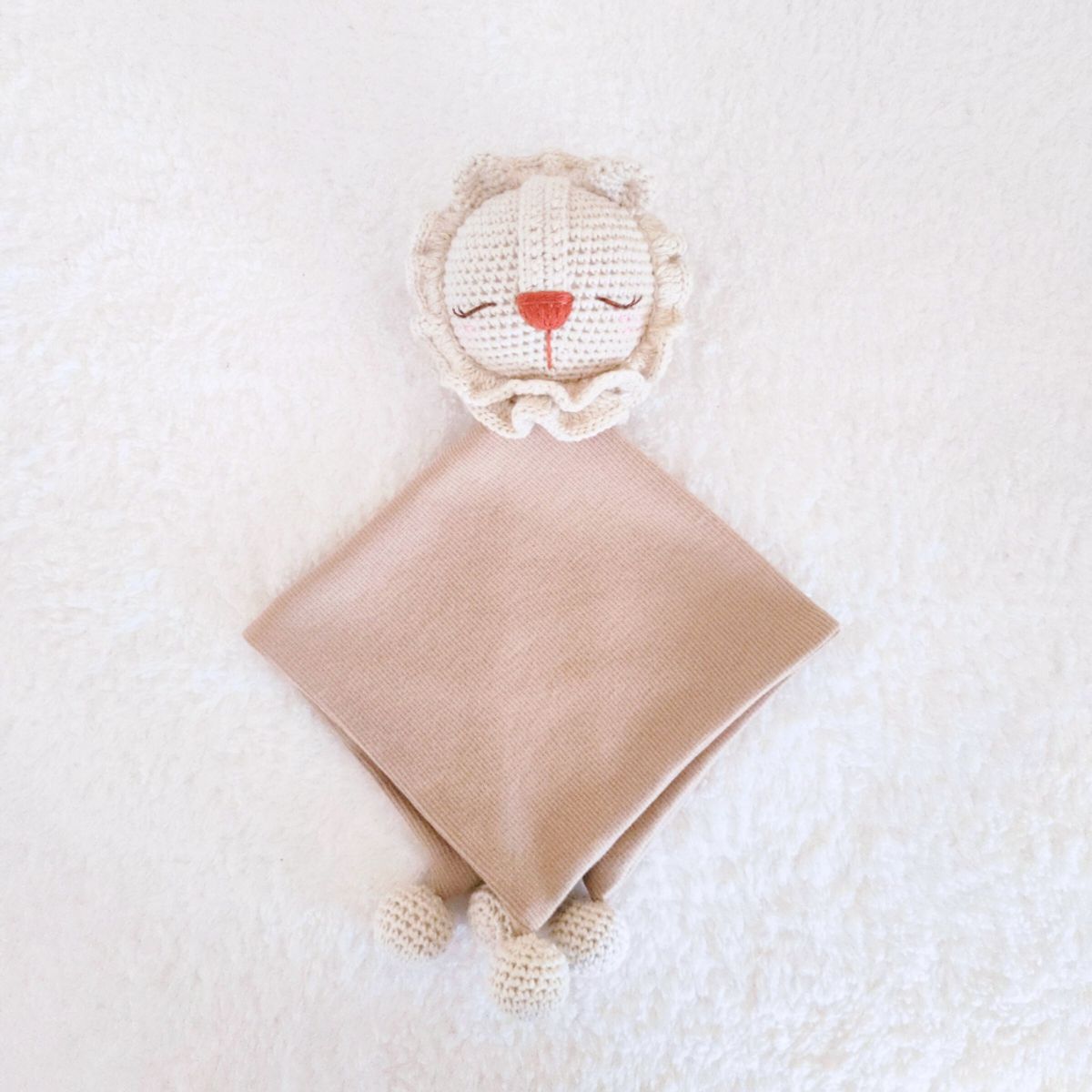 BE CRAFTY - Manta de Apego Juguete León Algodón Antialérgico Bebé +6M