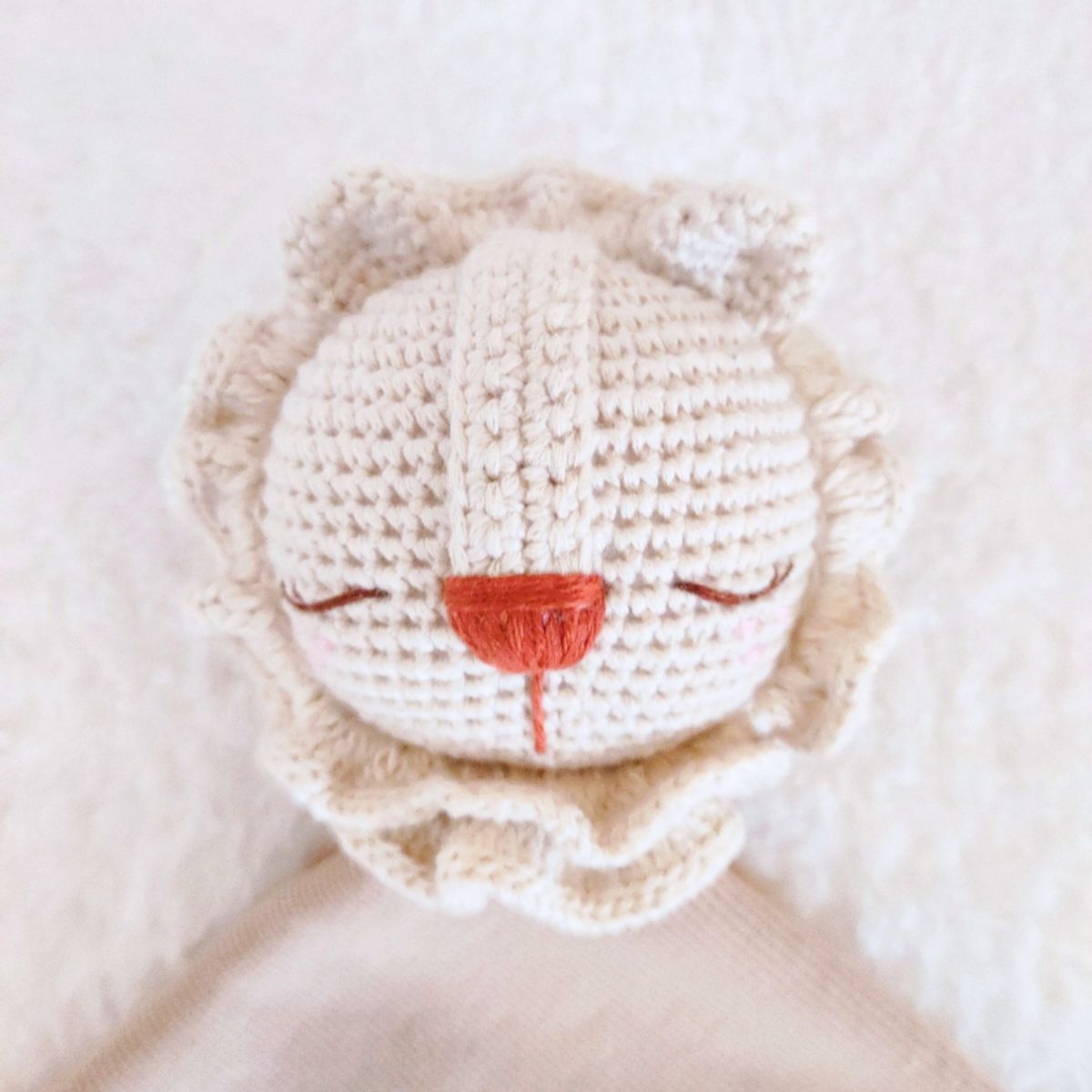 BE CRAFTY - Manta de Apego Juguete León Algodón Antialérgico Bebé +6M