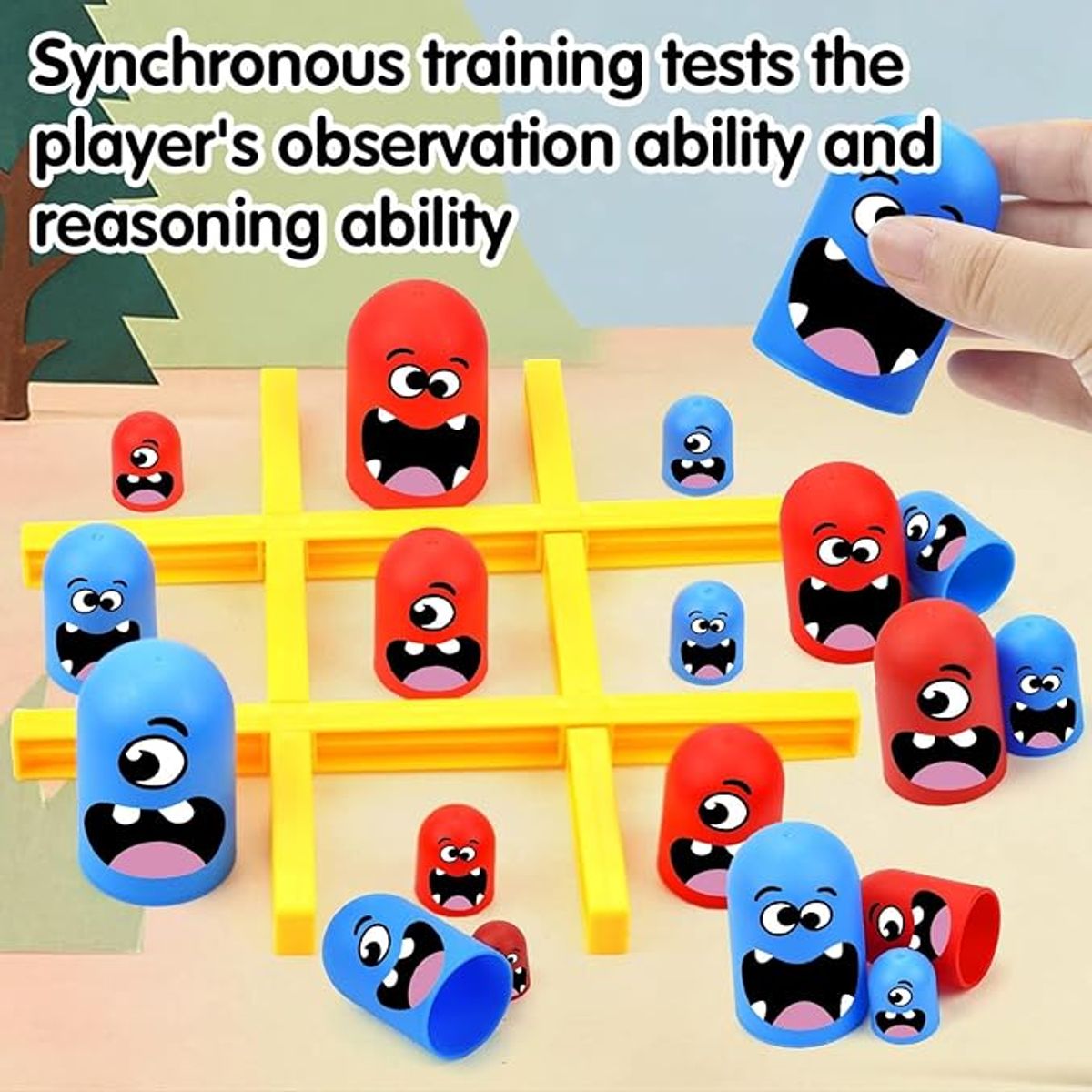 LABERINTO - TIC TAC TOE GOBLLE GAME Rojo y Azúl