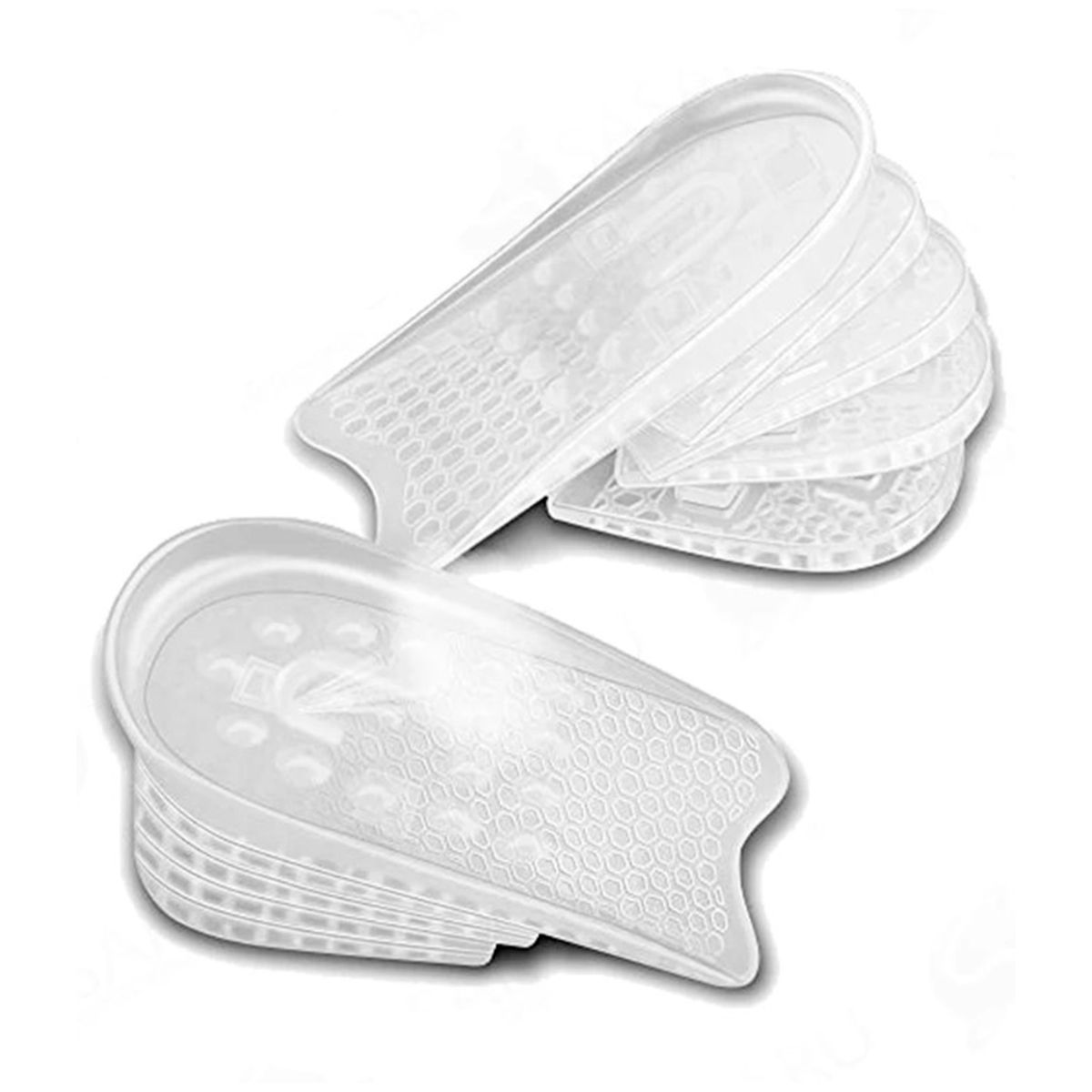 GENERICO - Plantillas para estatura de gel Transparente 5cm