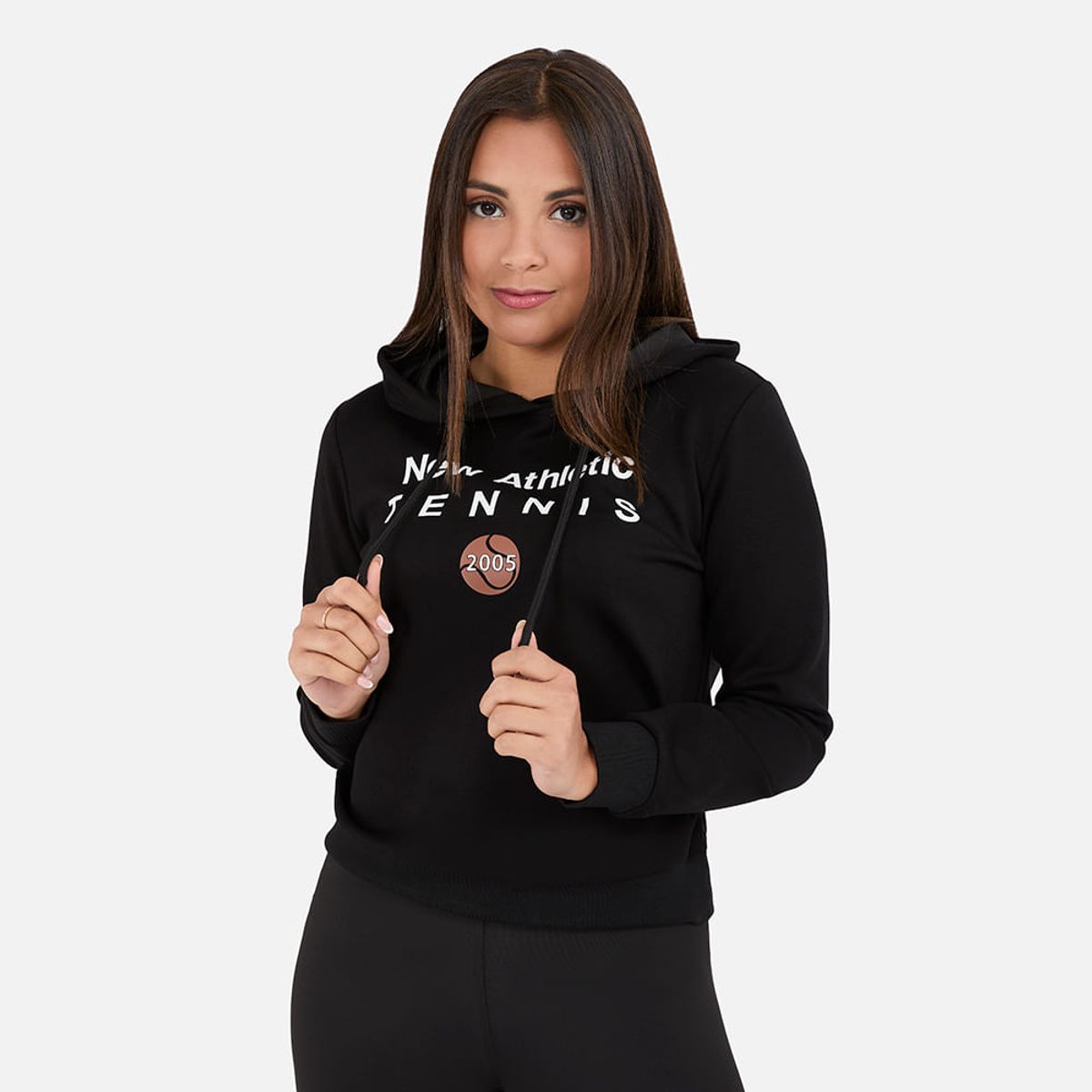 NEW ATHLETIC - Polera New Athletic Tennis Negro Mujer