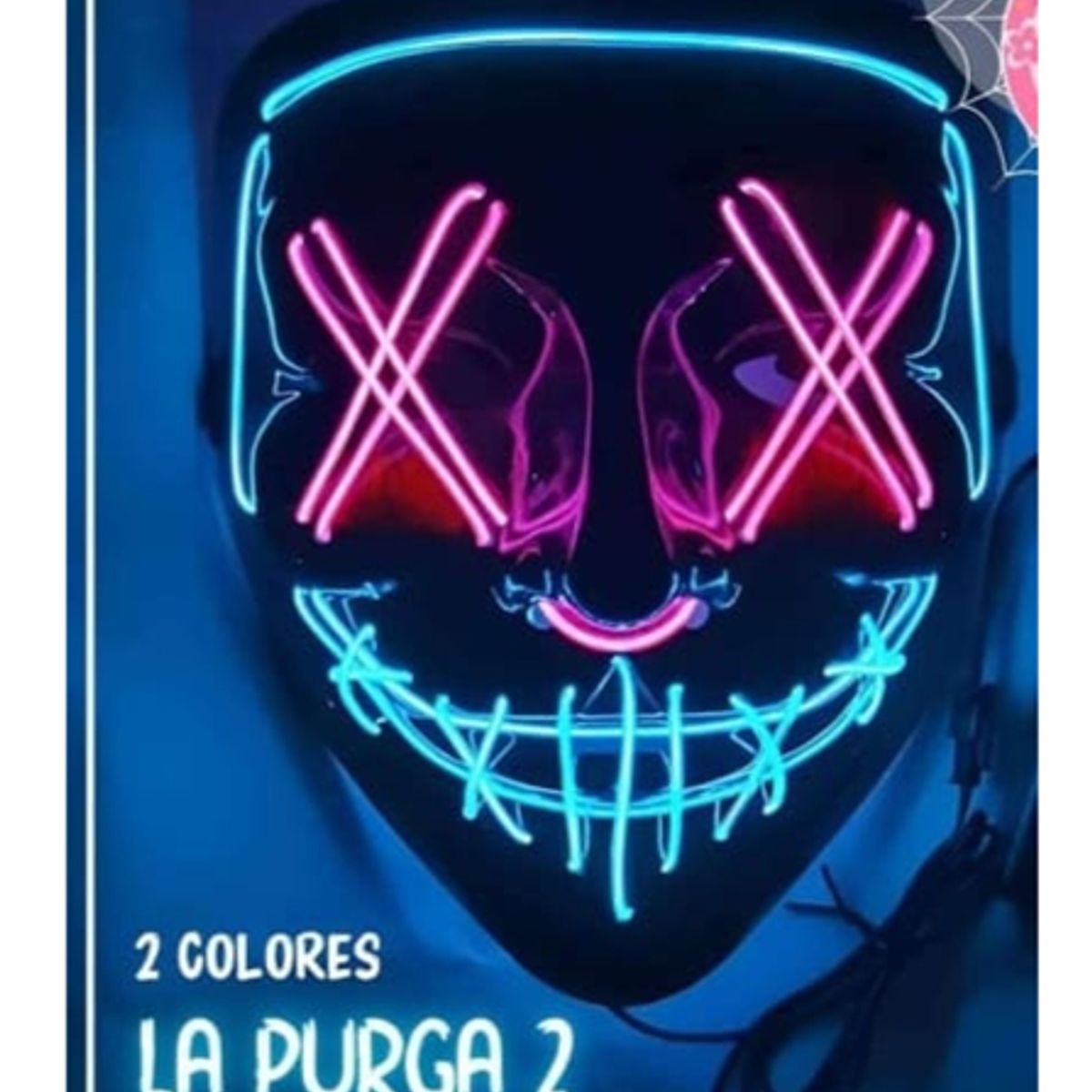 GENERICO - Máscara de purga de Halloween máscara de luz LED