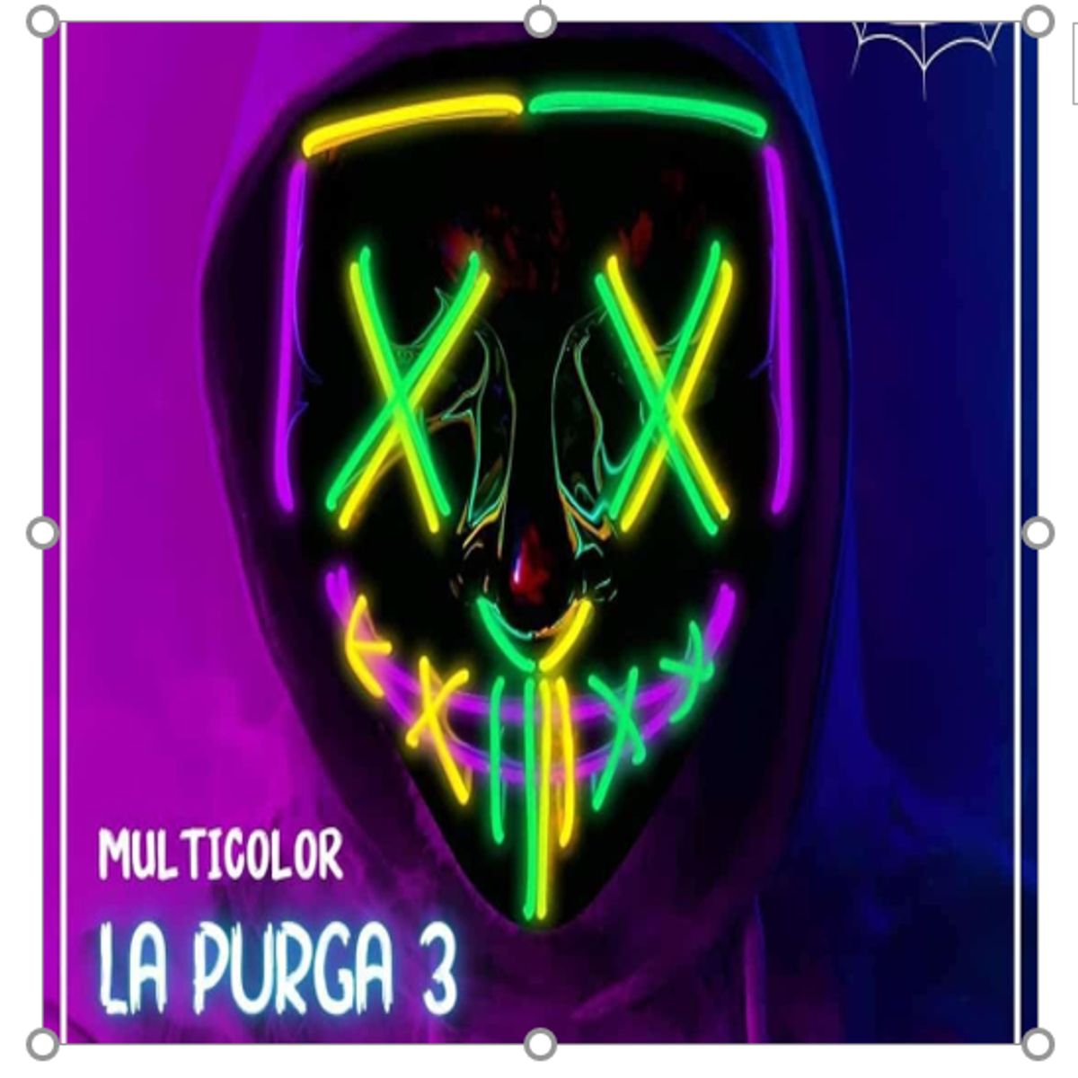 GENERICO - Máscara de purga de Halloween máscara de luz LED