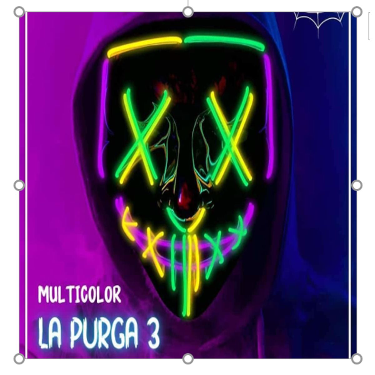 GENERICO - Máscara de purga de Halloween máscara de luz LED