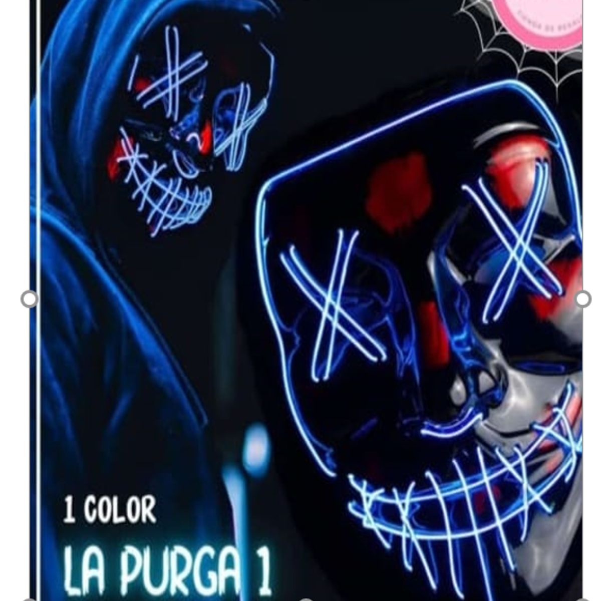 GENERICO - Máscara de purga de Halloween máscara de luz LED