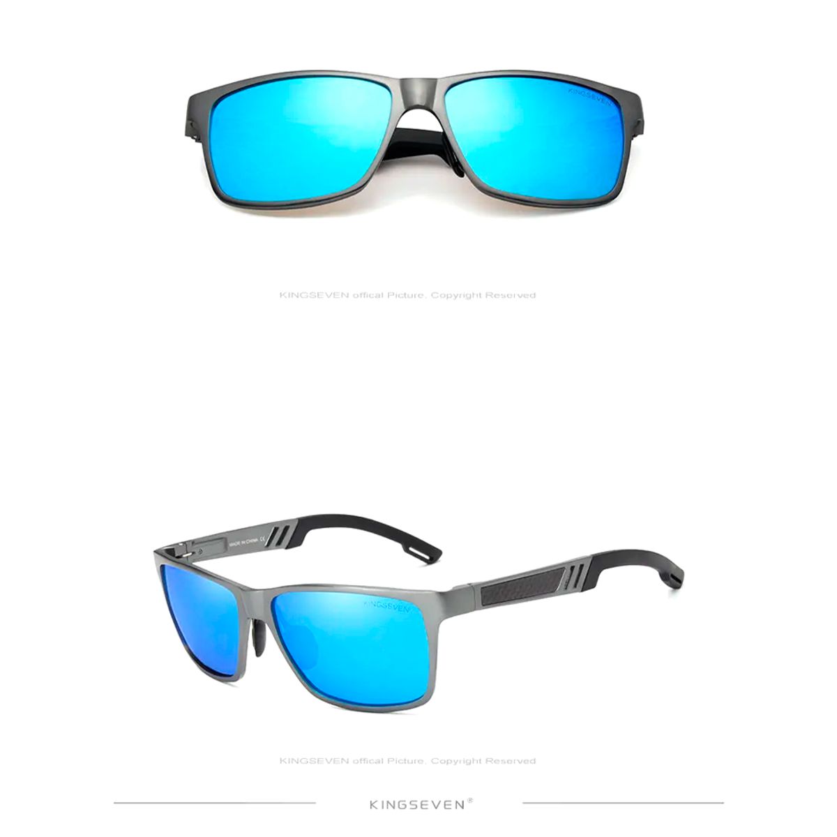 KINGSEVEN - Lentes de Sol Polarizado Deportivo kingseven uv400 + estuche