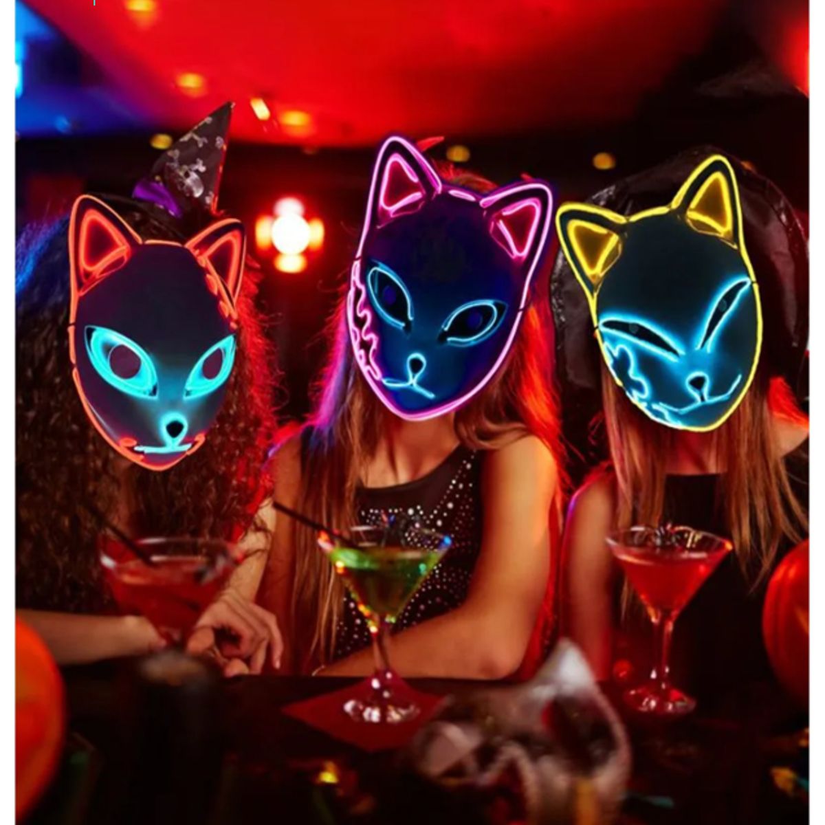 GENERICO - Máscara para Halloween Máscara de Gato