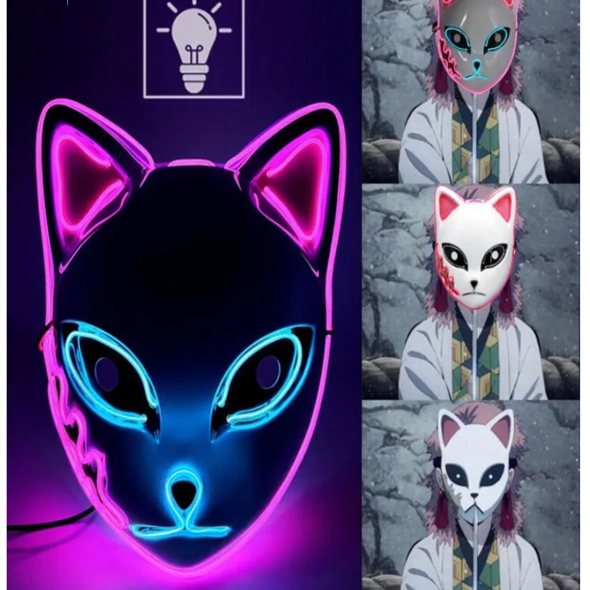 GENERICO - Máscara para Halloween Máscara de Gato