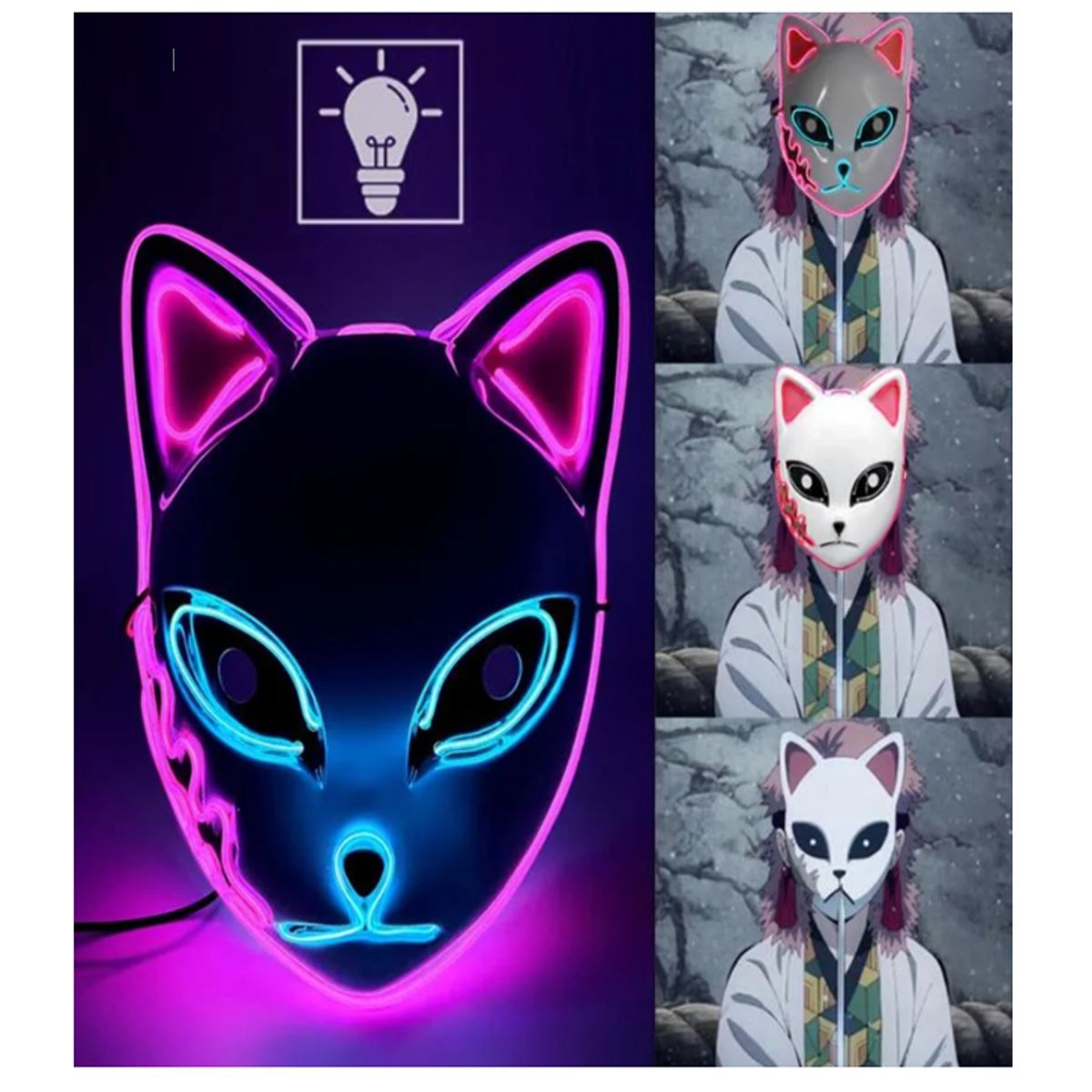 GENERICO - Máscara para Halloween Máscara de Gato