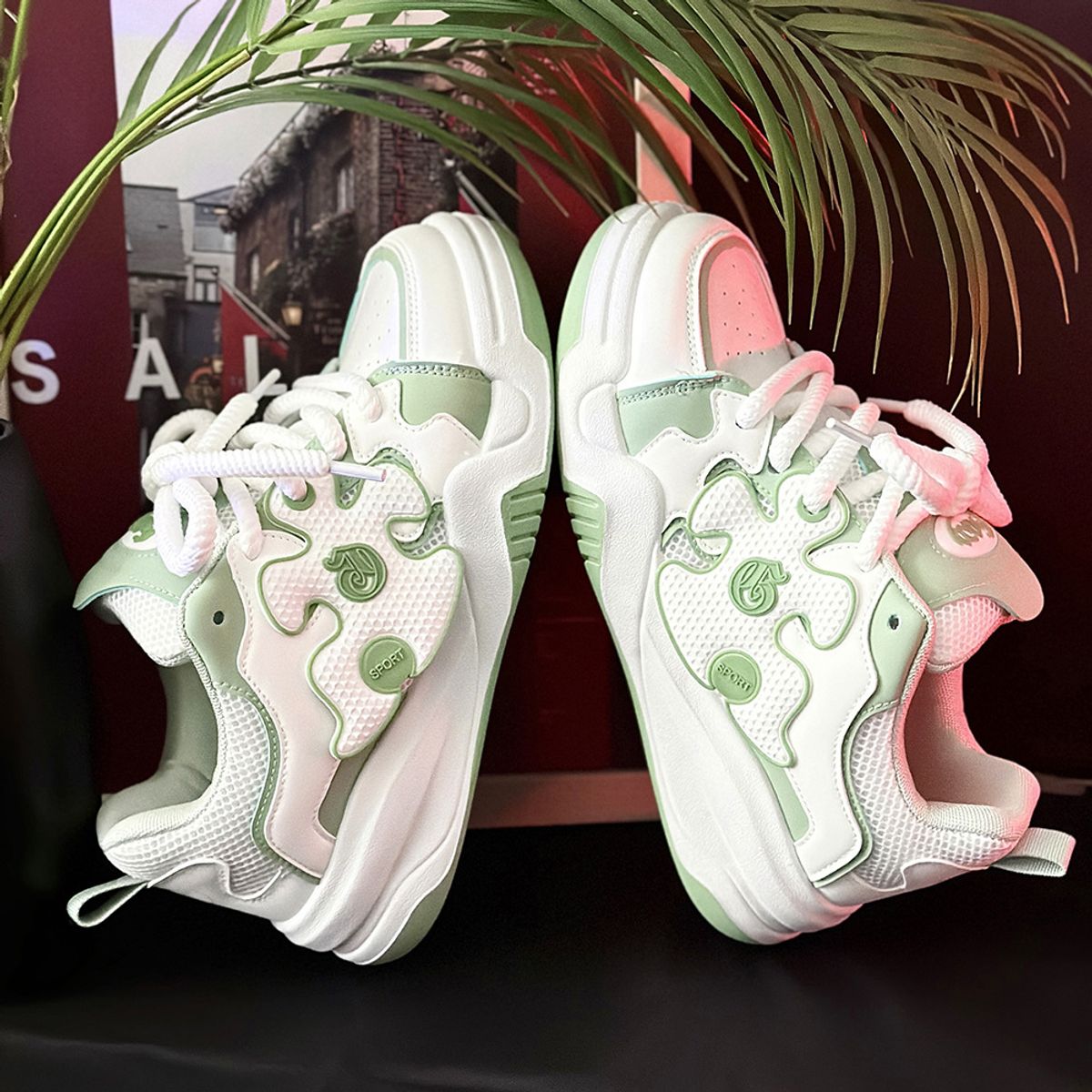 BLWOENS - Zapatos  deportivas para hombres  Zapatillas - Verde