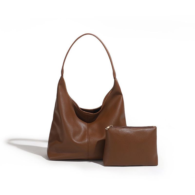 DANWEILE - Bolso tote clásico retro de gran capacidad - marrón