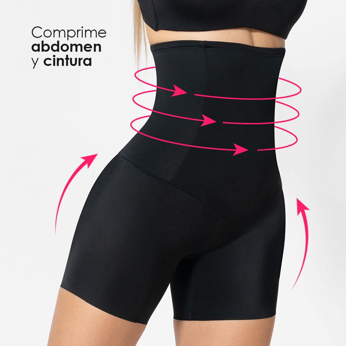 GENERICO - calzon faja mujer moldeadora reductor de cintura y abdomen negro