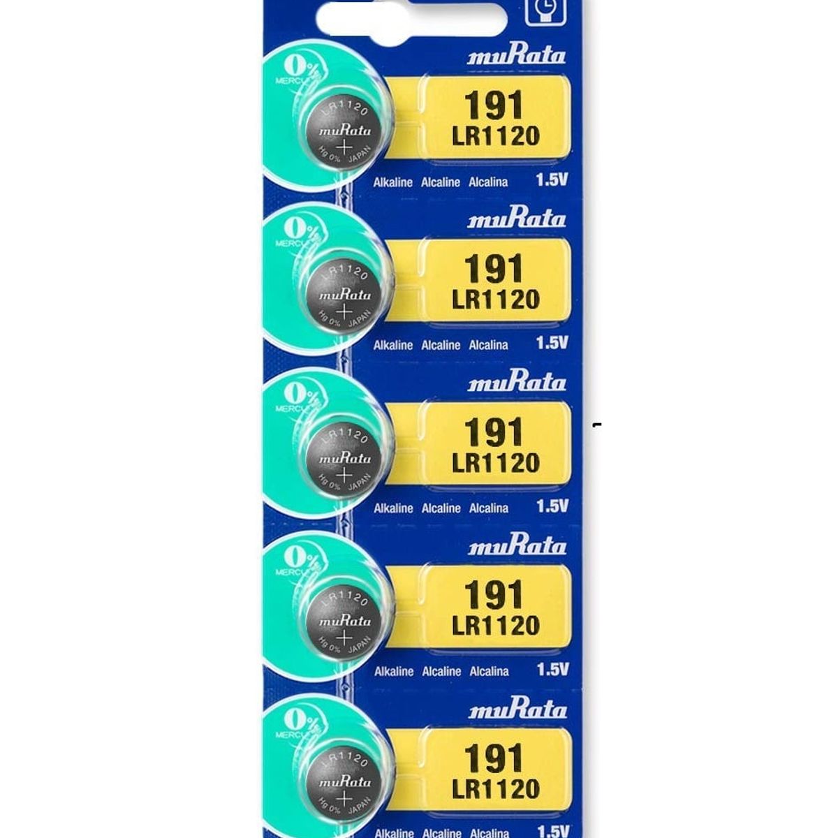 GENERICO - PILAS BOTON MURATA LR1120 191  X 5 UNIDADES