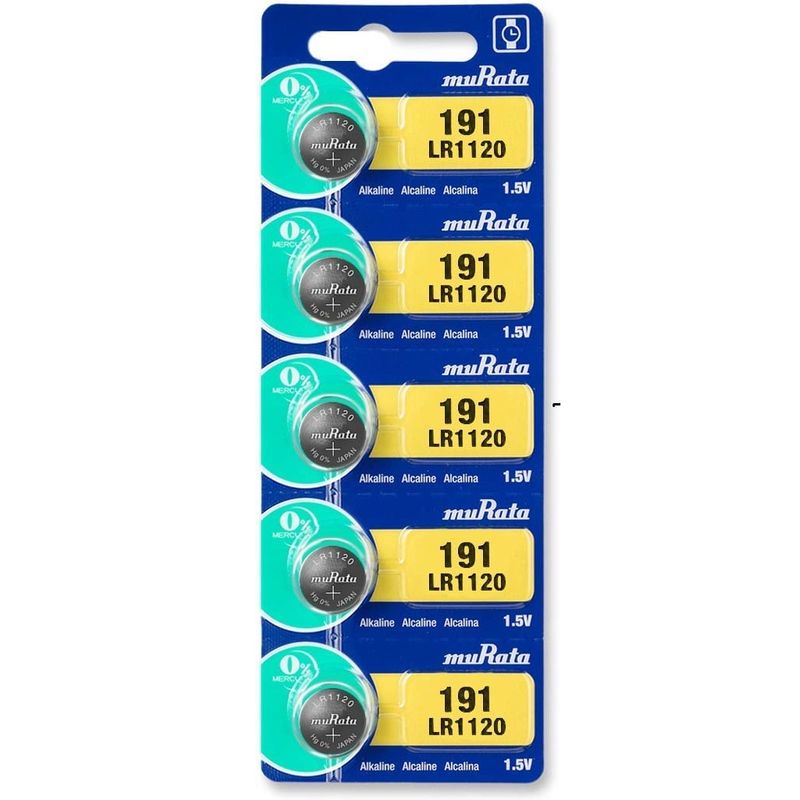GENERICO - PILAS BOTON MURATA LR1120 191  X 5 UNIDADES