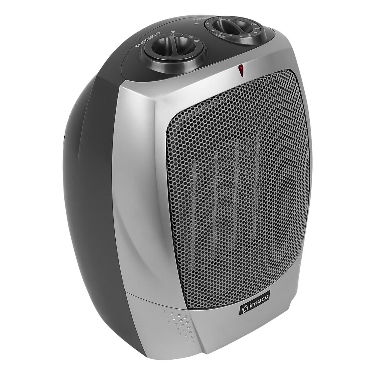 IMACO - Termoventilador Imaco ITC3181 1800w de Mesa Cuerpo de Toque Frio Gris