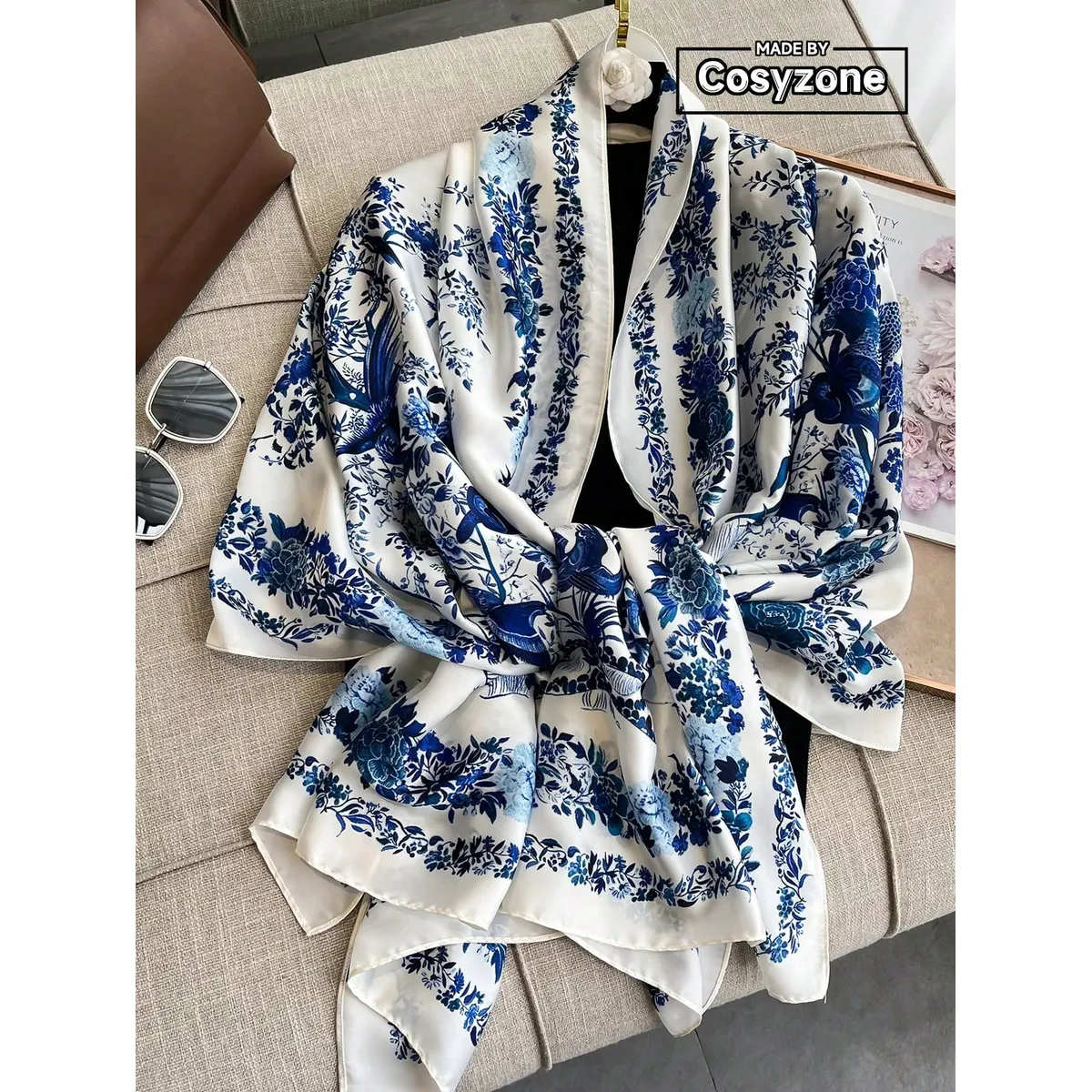 KAST PE - Bufanda Pashmina Esther de Seda  - Pañuelo Diseño de Mujer