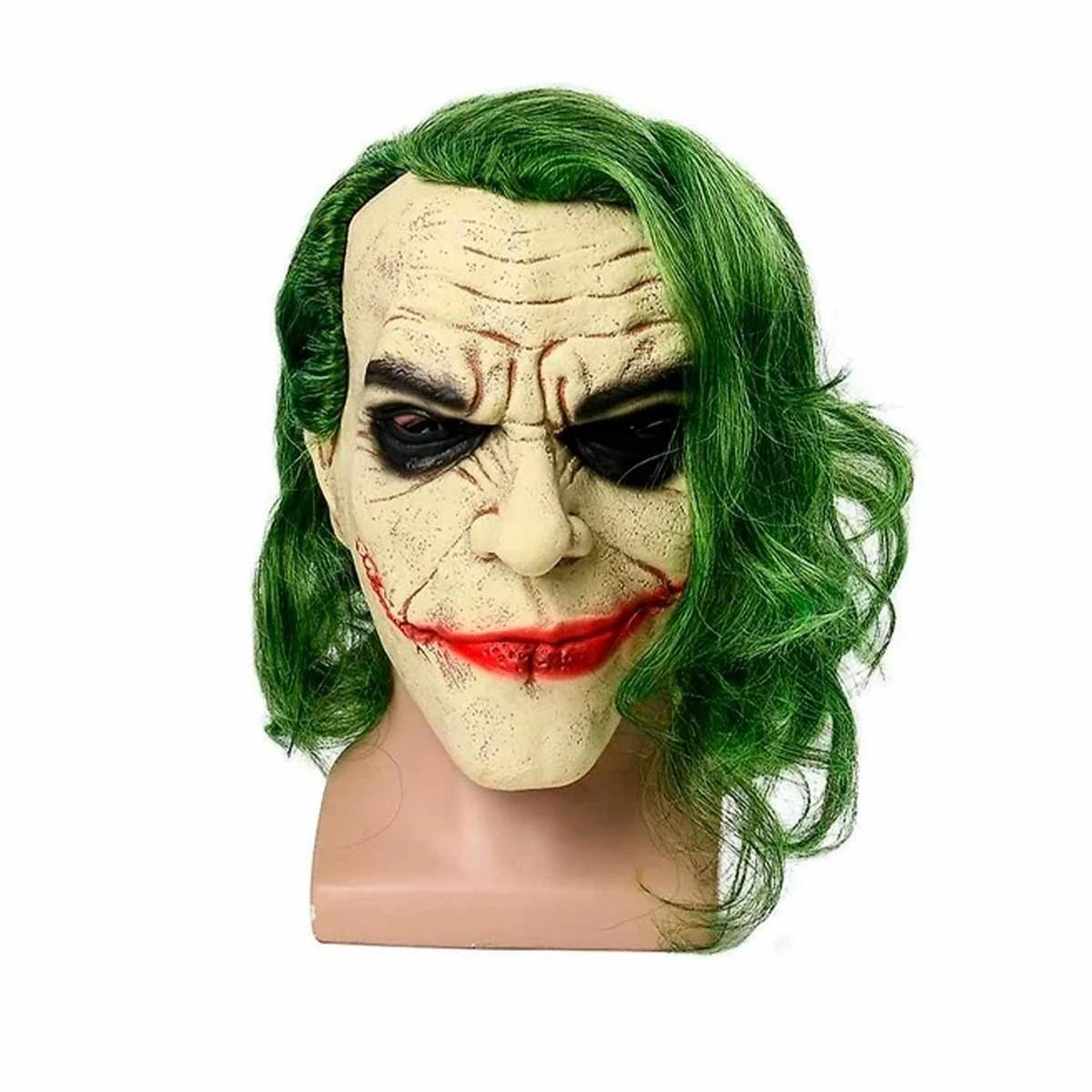 GENERICO - Máscara de Joker The Dark Knight Estilo Crema Halloween y Cosplay
