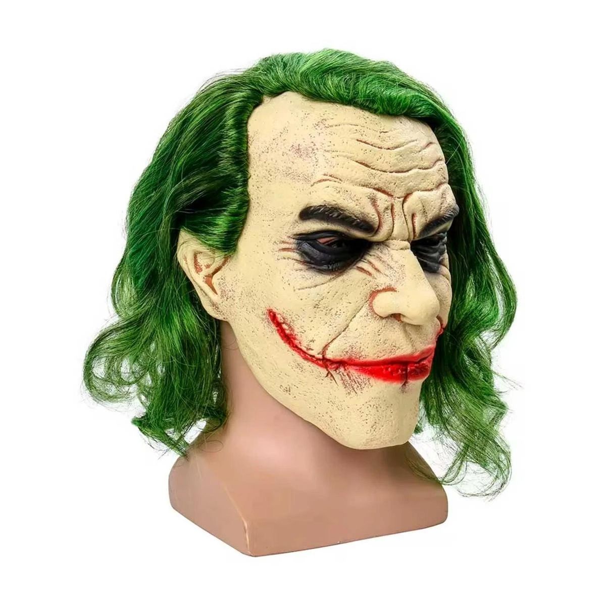 GENERICO - Máscara de Joker The Dark Knight Estilo Crema Halloween y Cosplay