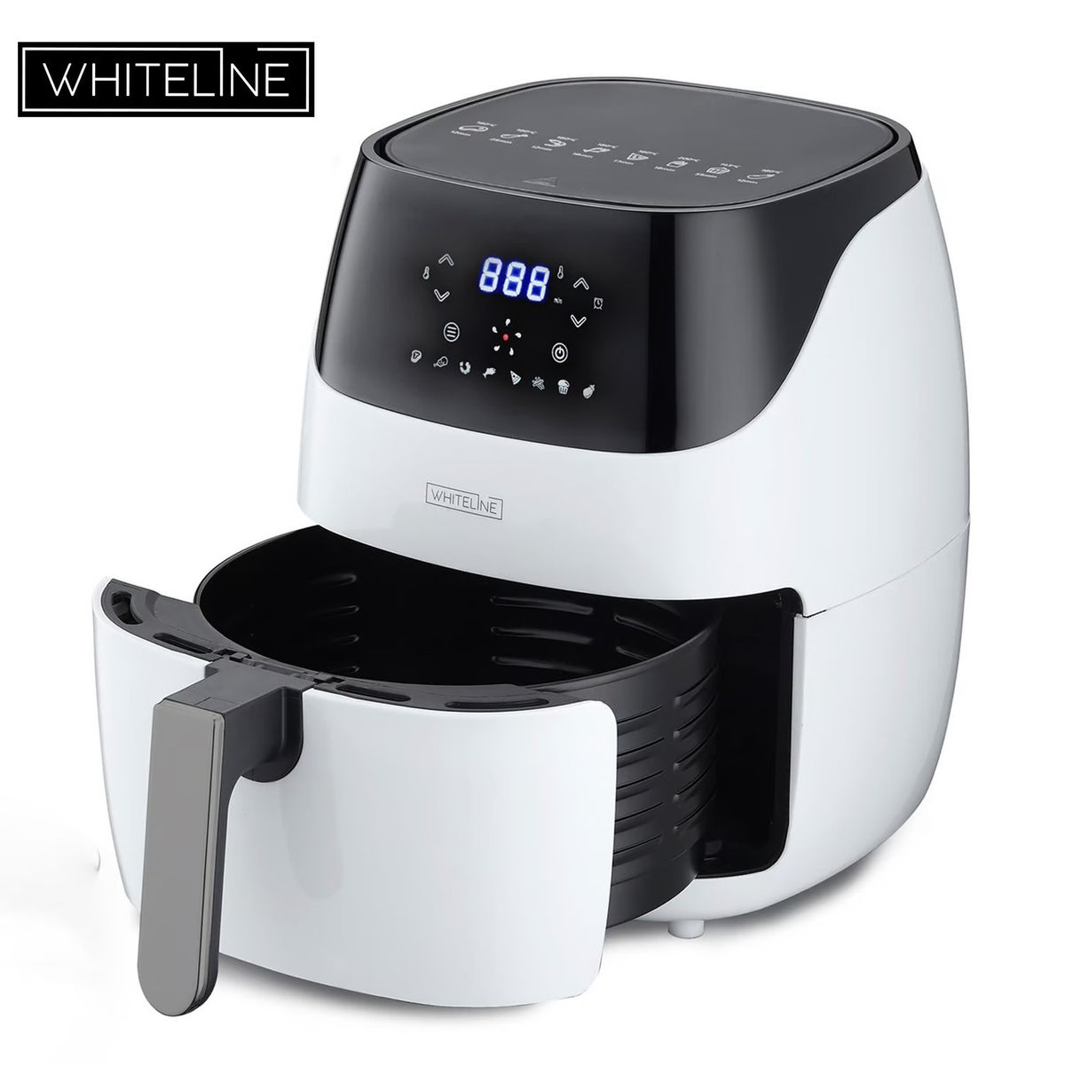 WHITELINE - Freidora de Aire Digital de 4 5L Whiteline DH-202A Blanco