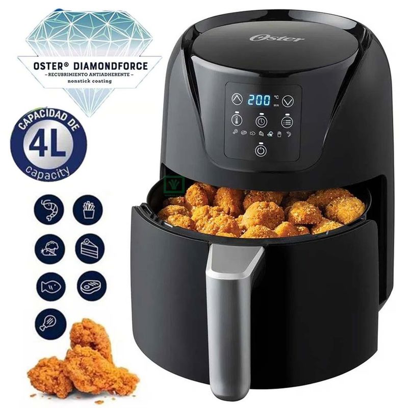OSTER - Freidora de Aire Oster 4L 7 Funciones CKSTAF40DDF Negro