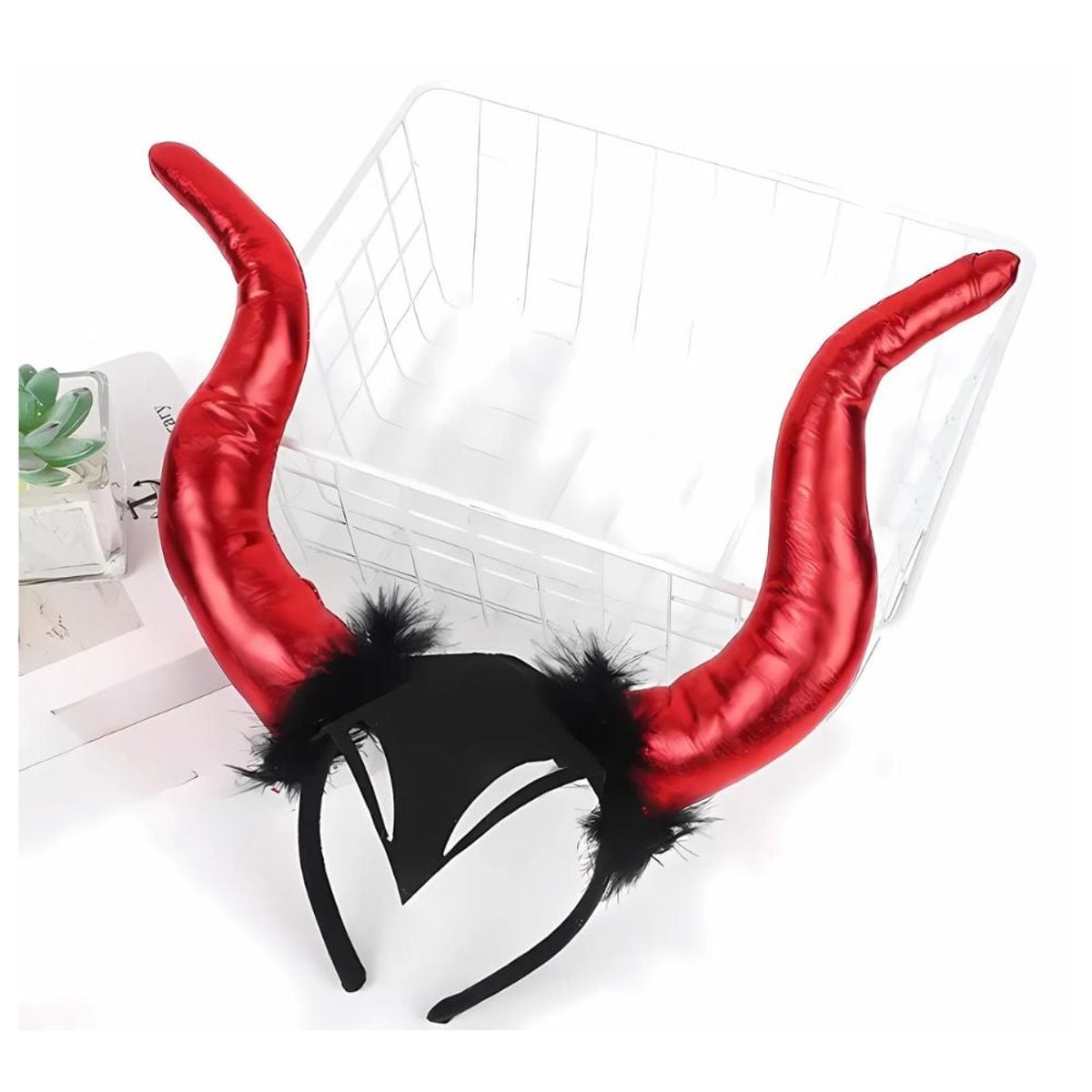 GENERICO - Pack Accesorios Para Disfraz Halloween Party Red