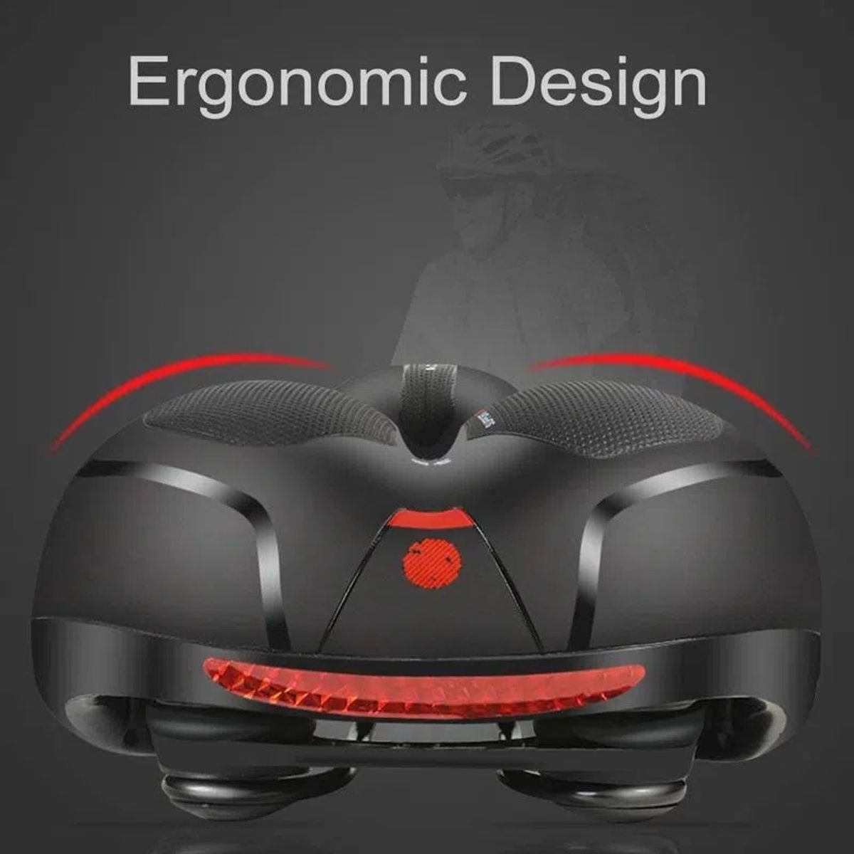 GENERICO - ASIENTO DE BICICLETA ANTIPROSTATICO EXTRA ACOLCHADO