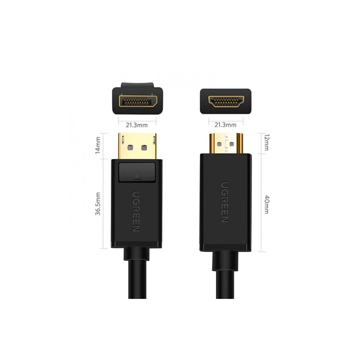 UGREEN - Cable Displayport a HDMI Ugreen 5 metros DP101