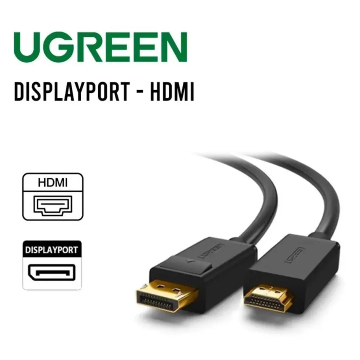 UGREEN - Cable Displayport a HDMI Ugreen 5 metros DP101