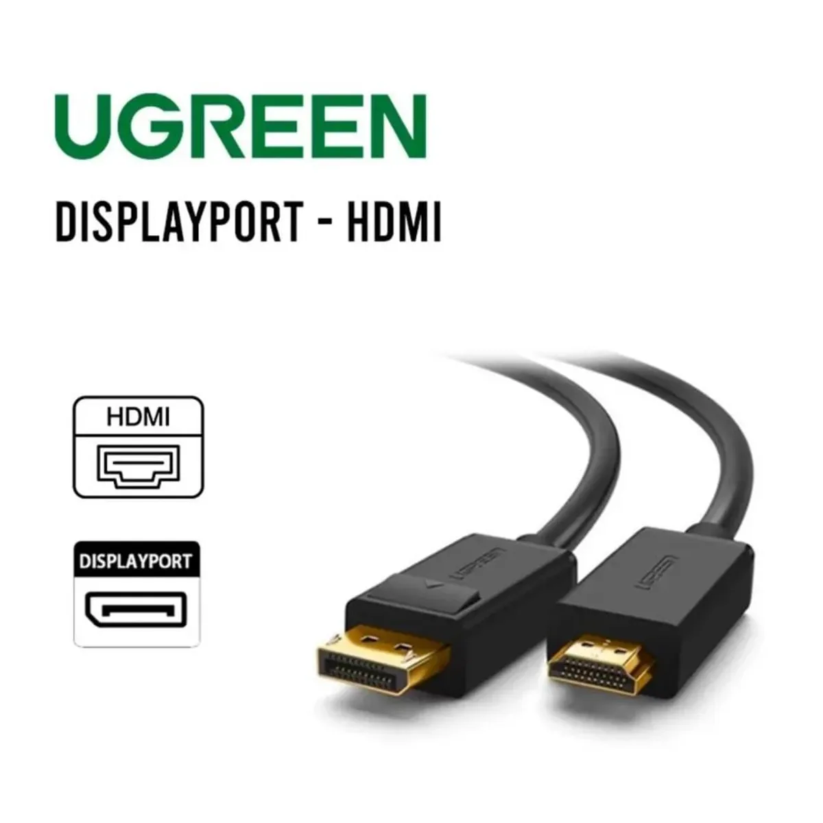 UGREEN - Cable Displayport a HDMI Ugreen 5 metros DP101