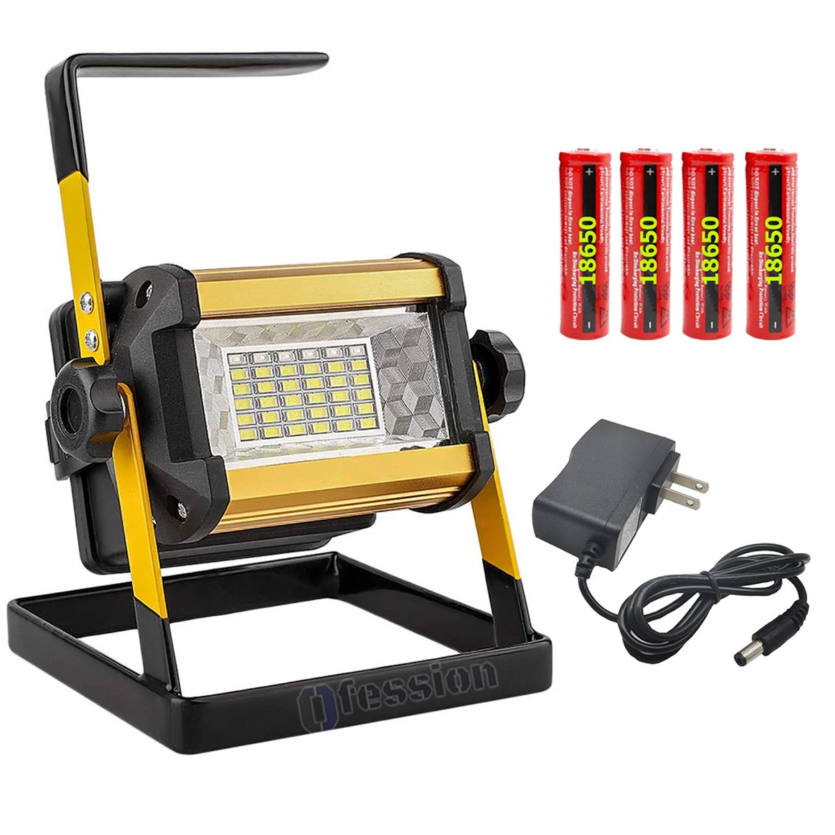 GENERICO - Reflector recargable led 50W portatil para exteriores interiores