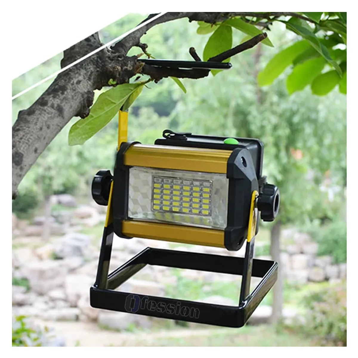 GENERICO - Reflector recargable led 50W portatil para exteriores interiores