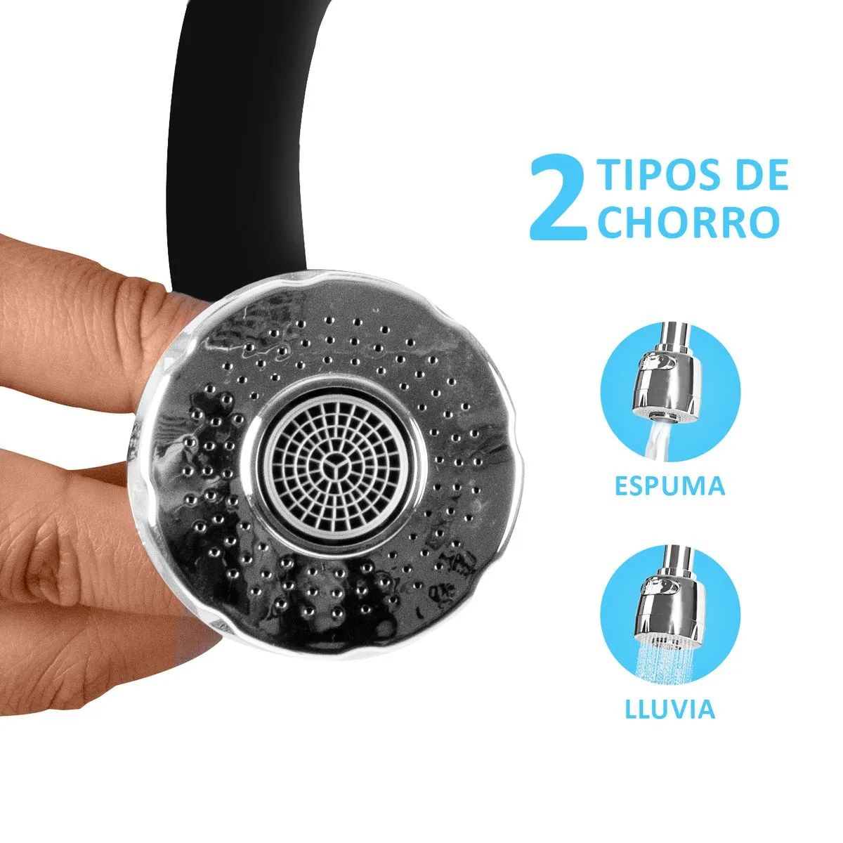 ITALGRIF - Grifería tipo Ganso para Cocina Modelo Buzios Acero Inoxidable Rojo