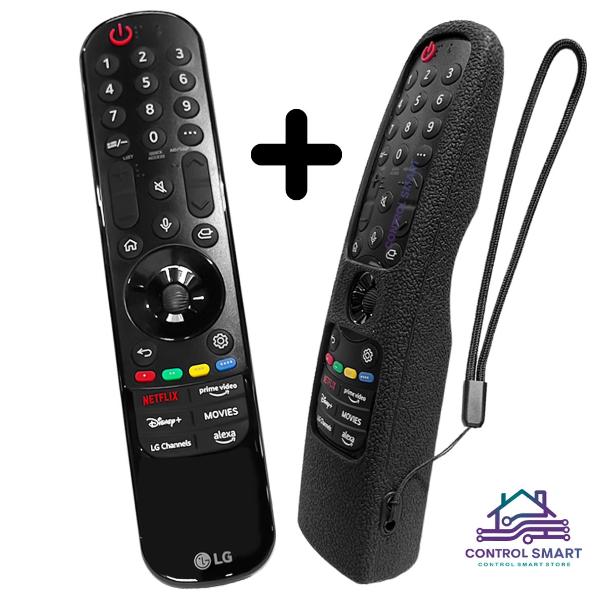 LG - Lg Magic Remote MR24GA Modelo 2024 + Funda  Negro