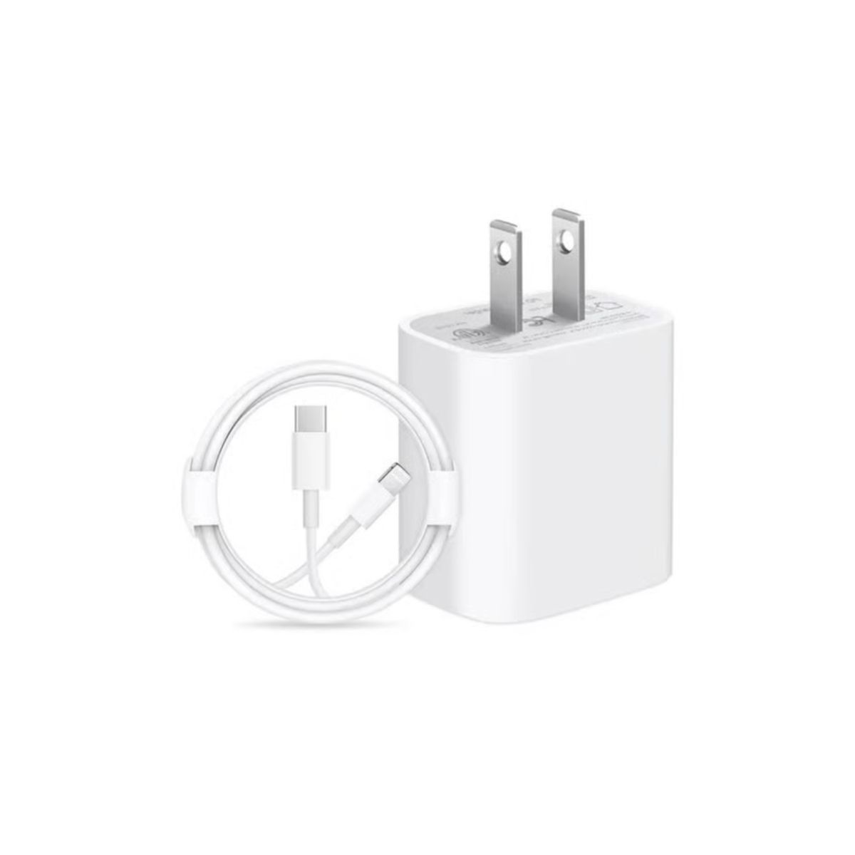 GENERICO - Combo Cubo 20W y Cable Tipo C a Lightning para iPhone