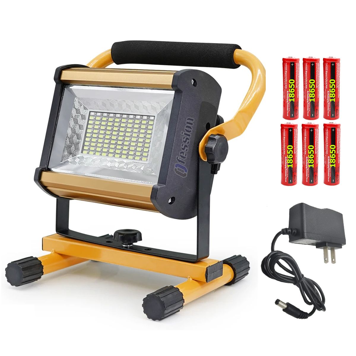 GENERICO - Reflector recargable led 100W portatil para exteriores interiores