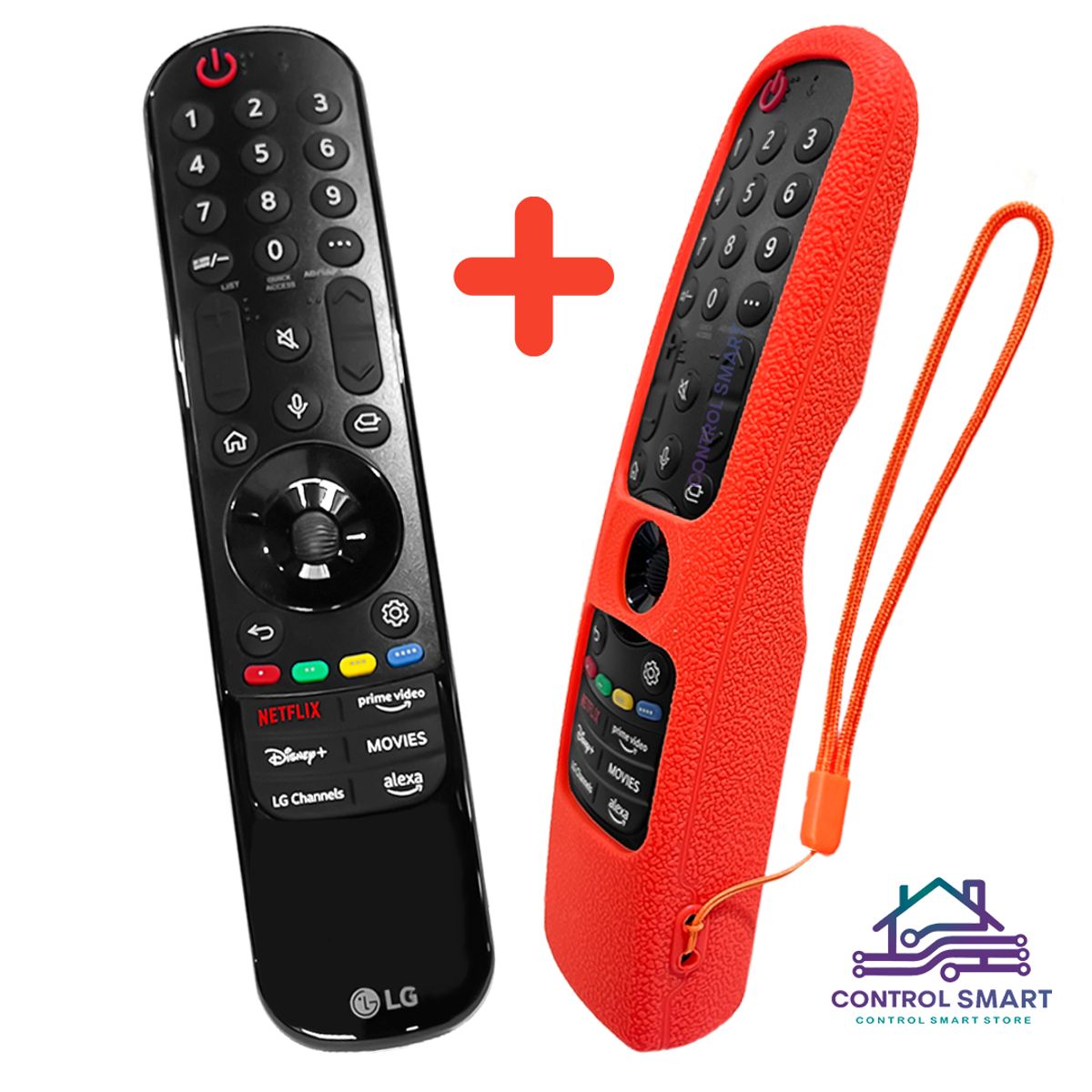 LG - Lg Magic Remote MR24GA Modelo 2024 + Funda  Naranja
