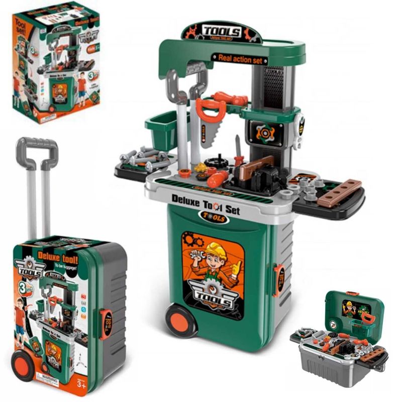 IMPORTADO MC - Juegos de herramienta para niño 3 en 1 VERDE