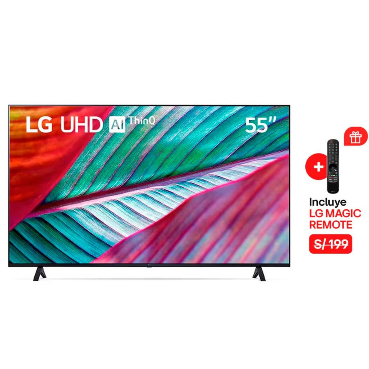 LG - Televisor LG 55 UHD 4K Smart TV THINQ AI 55UR8750PSA
