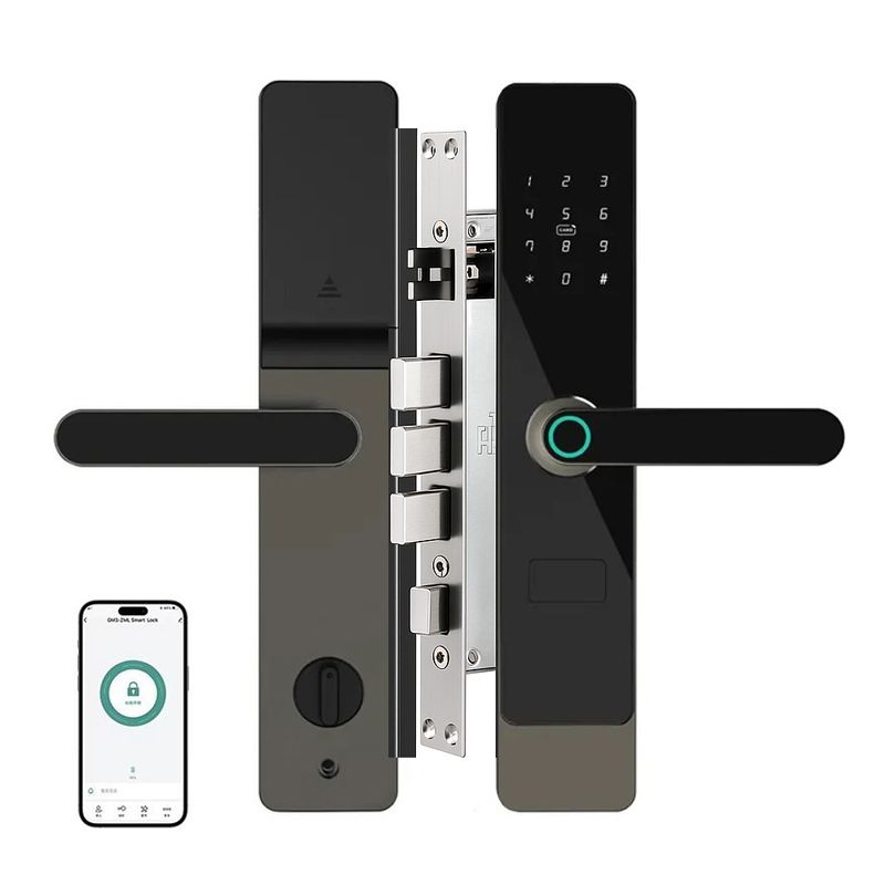 TECH CARE - Cerradura grande Inteligente con seguro 6 modos+ Asesoría Instalación