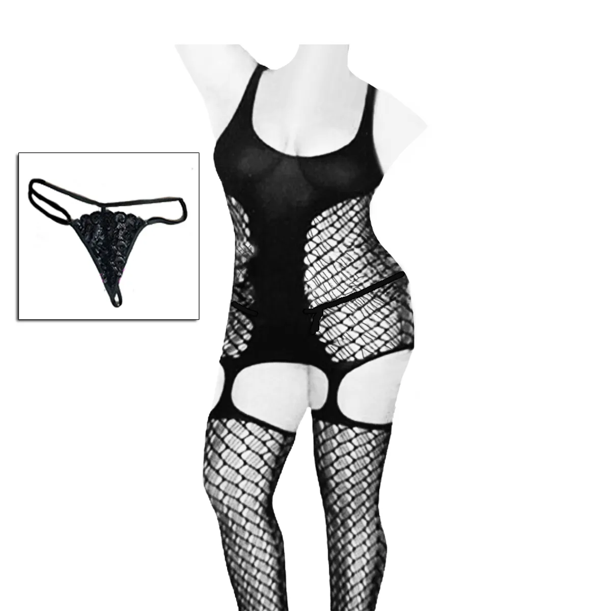 GENERICO - Malla Enterizo PLUSS de L hasta 3 XL media