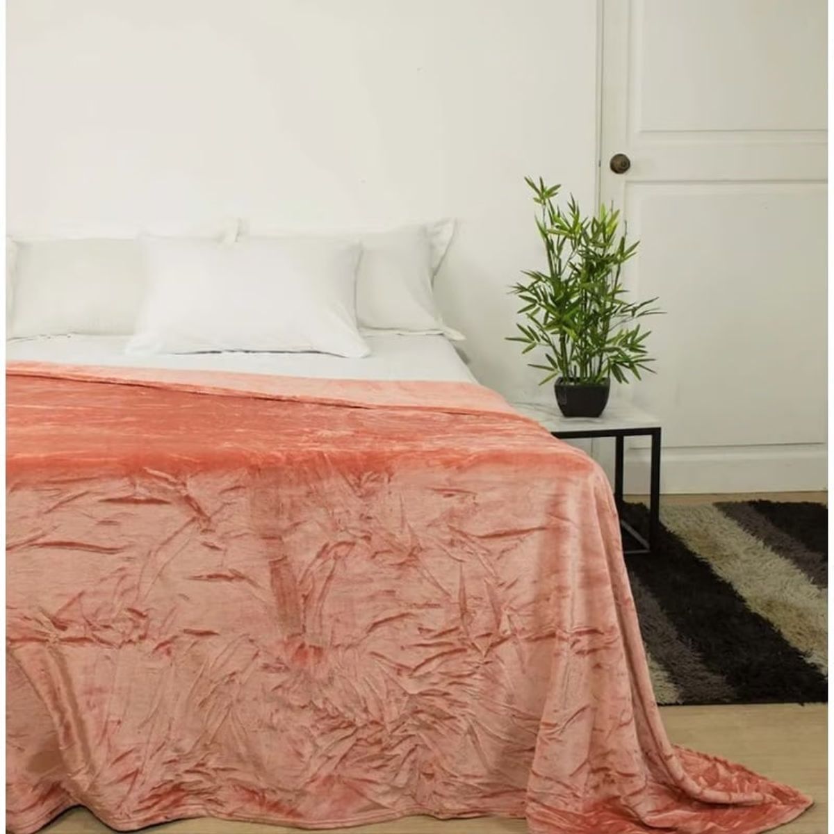 CASATEX - Frazada Flannel Pesada - Mandarina