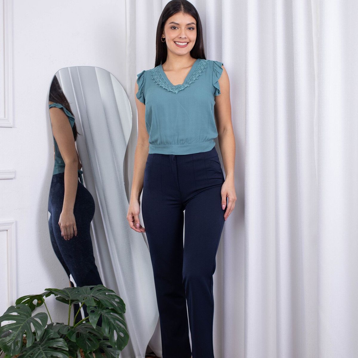 NANCY'S COLLECTION - Pantalón de Vestir Mujer  Nancys Collection