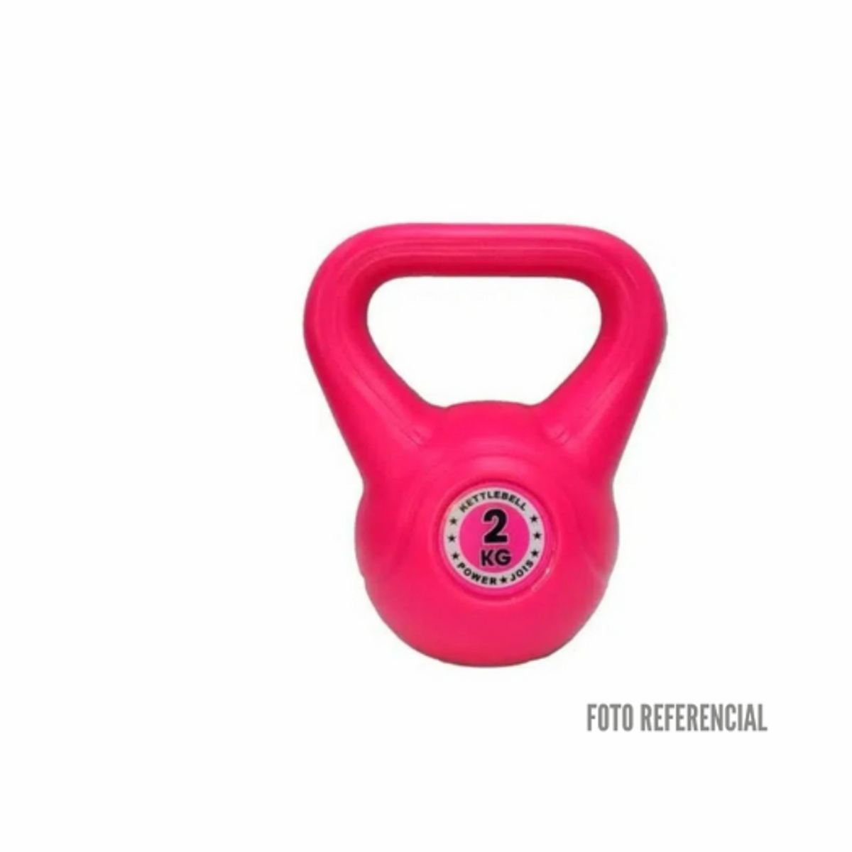 GENERICO - Pesa Rusa Kettebells de PVC 2kg color rosado