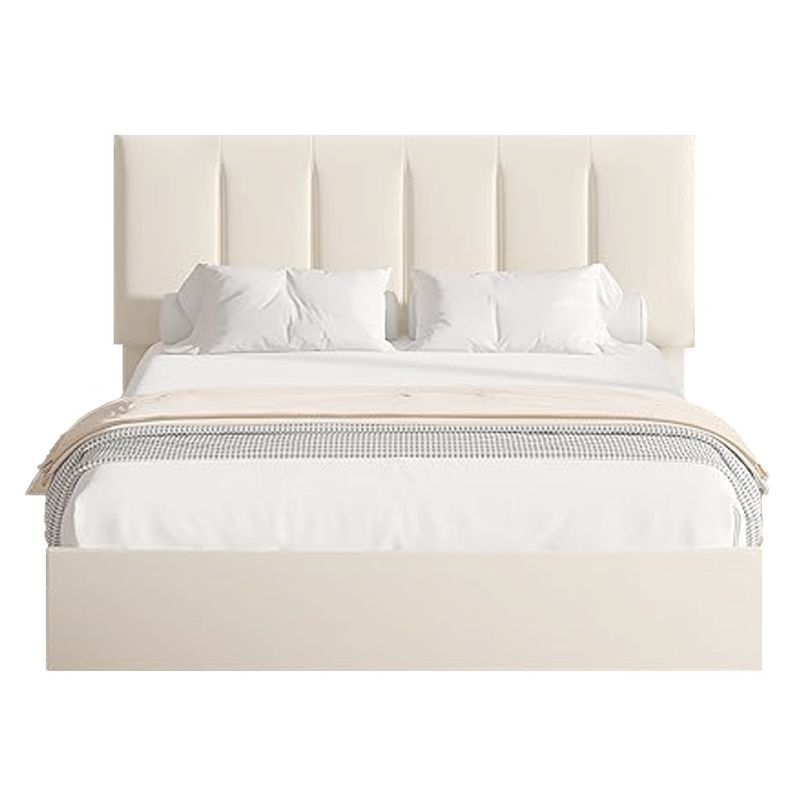 GENERICO - Cama Tapizada Listón Adda Ivory Queen