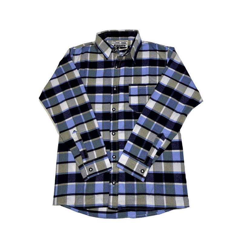 GENERICO - CAMISA NIÑO ALGODON LEÑADOR